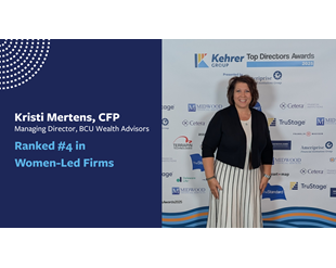 BCU Wealth Advisors, LLC Honored at Kehrer Group’s 2025 Top Directors Awards